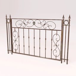 Cast Iron Fence , Old, Victorian