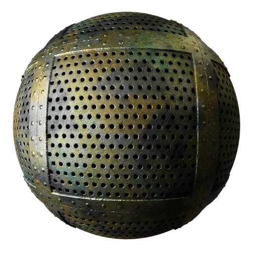Metal Rivets Gold Perforated