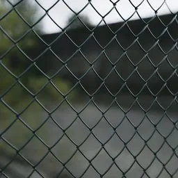 Diamond Wire Mesh Fence (Geometry Nodes)