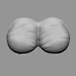 3D muscle sculpting brush tip for creating detailed male body anatomy in Blender.