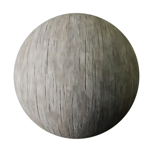 High-resolution PBR texture of distressed aged wooden planks, ideal for 3D modeling and rendering in Blender and other software.