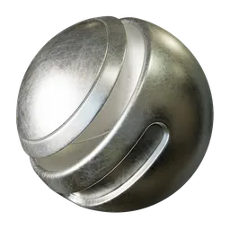 PBR old scratched silver