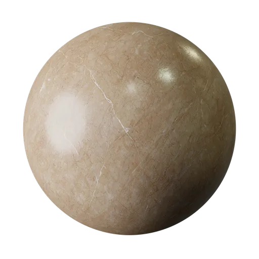 High-resolution brown marble 3D texture for Blender PBR rendering with natural veining.