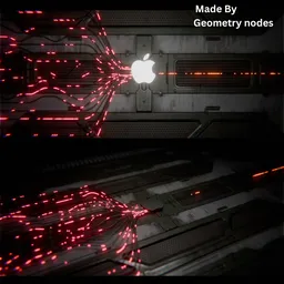 Futuristic Apple Inspired Sci-Fi Circuit