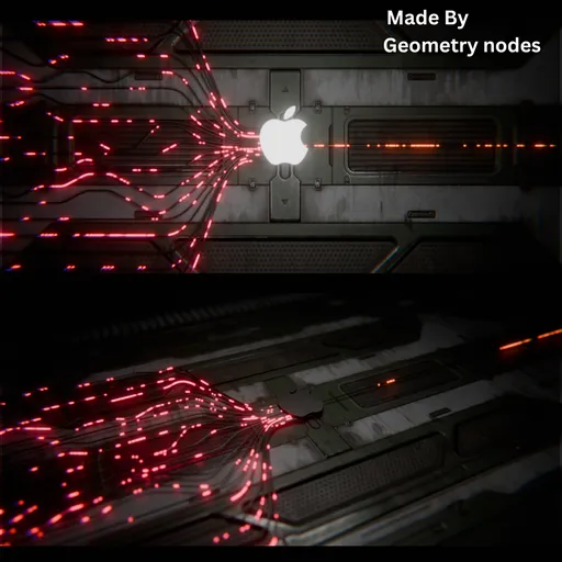 Futuristic Apple Inspired Sci-Fi Circuit
