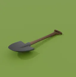 Low Poly Shovel