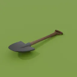 Low Poly Shovel