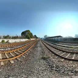 Railwall station train