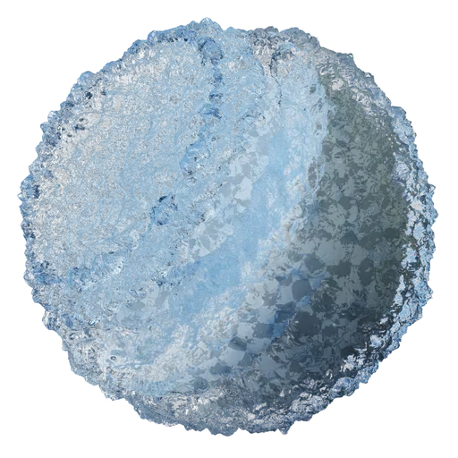 Highly customizable dual-tone water PBR material with dynamic surface texture for immersive 3D environments in Blender.