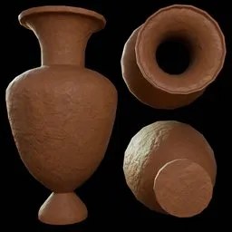 Amphora Clay Vase