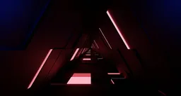 Neon Triangle Tunnel