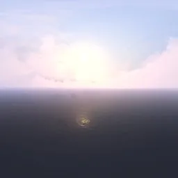 Bright hazy sky