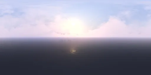 Bright hazy sky