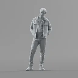 Lowpoly Male Standing