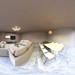Modern Waterfront Living Room