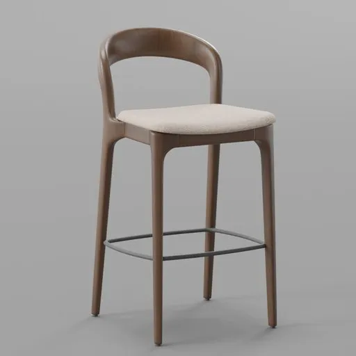 Japandi Bar Stool