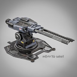 Railgun | Sci-Fi Weapons models | BlenderKit