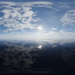 Clouds Sunny Day Landscape