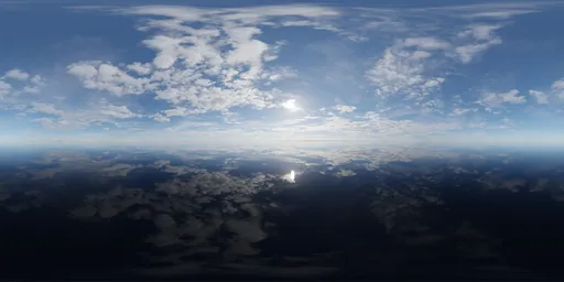 Clouds Sunny Day Landscape