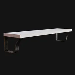 Minimalist Wooden Wall-Mounted Shelf