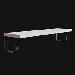 Minimalist Wooden Wall-Mounted Shelf