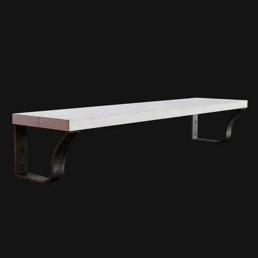 Minimalist Wooden Wall-Mounted Shelf
