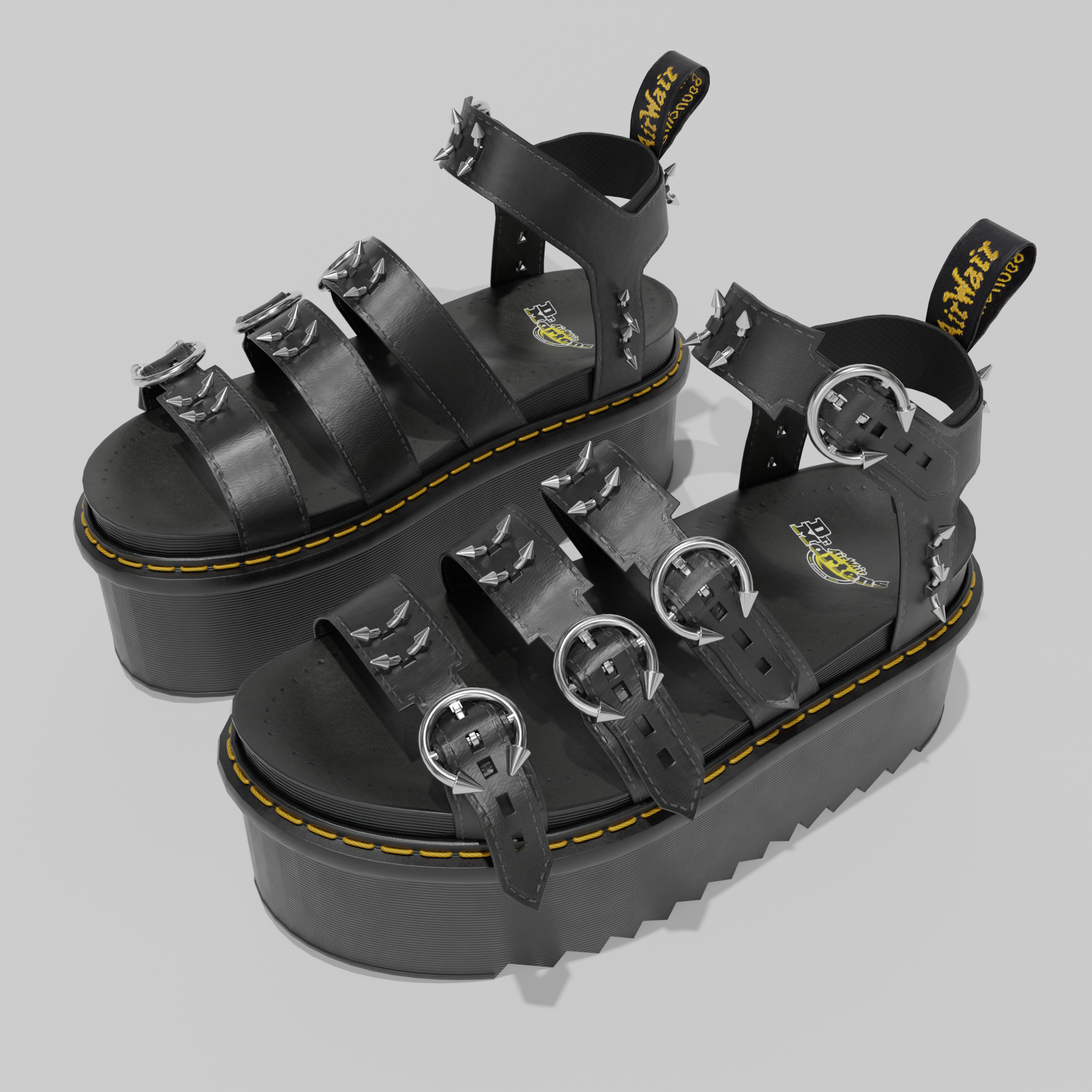 【Dr.Martens】PIERCING PLATFORM SANDALS dr-martens-Black-Blaire-