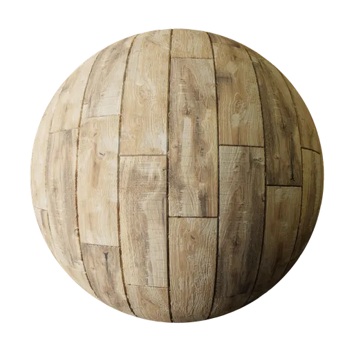 Natural floor wood planks