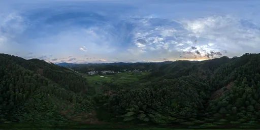 Cloudy in the morning, sunrise