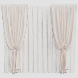 GD Silk Curtain Set