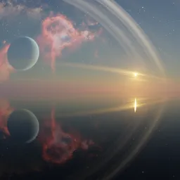 Sci-fi Pure Sky Planet Sunset