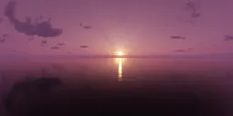 Large Sun Pink Sunset