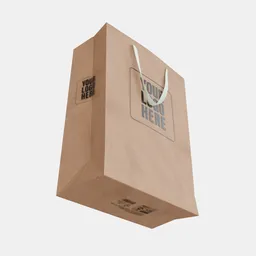 Brown Paper bag Mockup