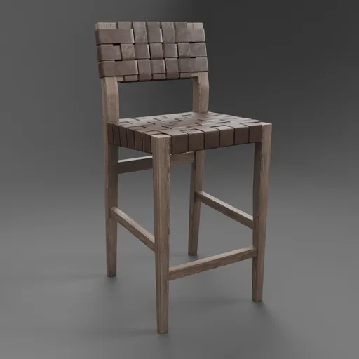 Restoration Hardware Vero Leather Stool