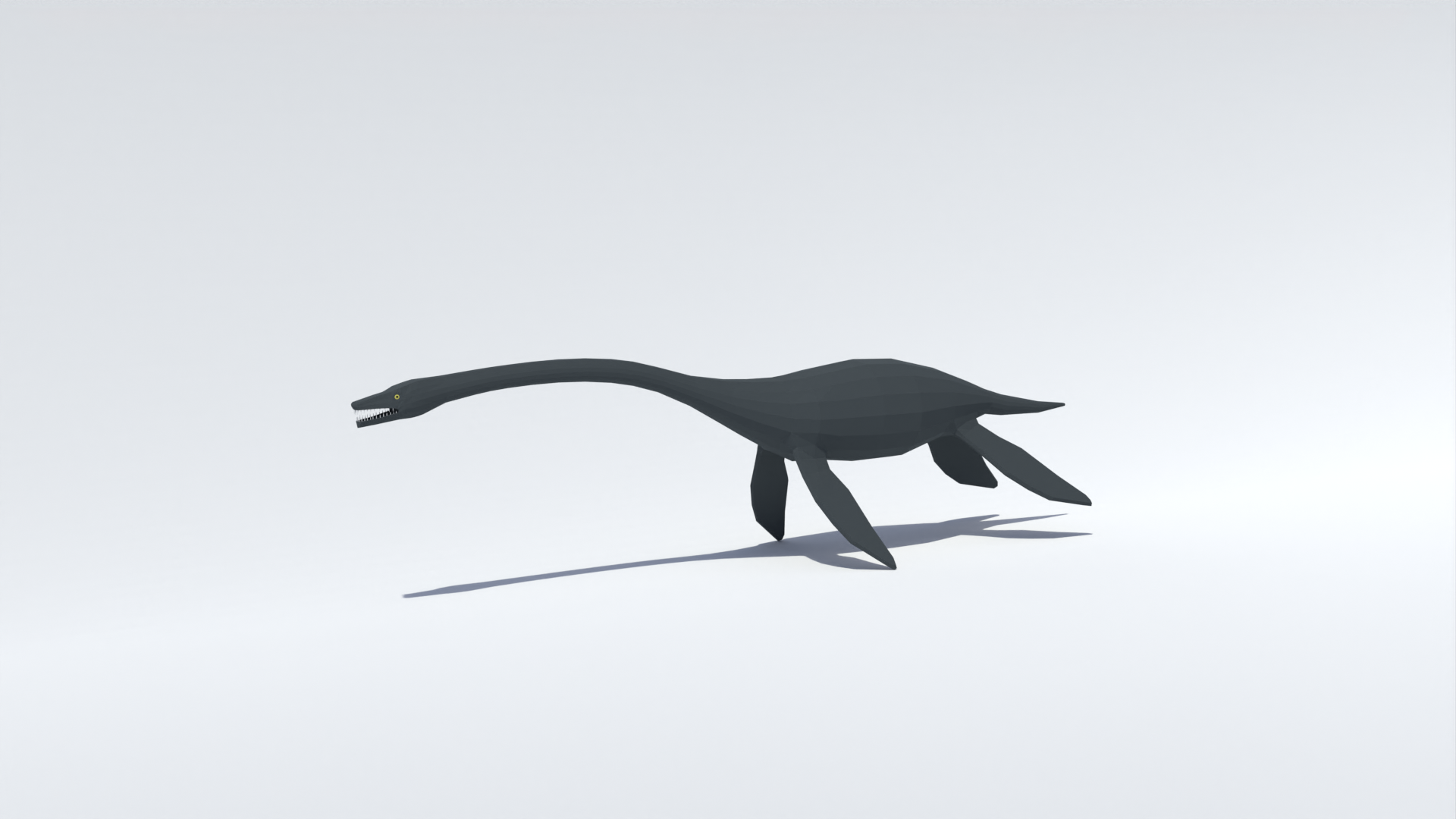 Low Poly Plesiosaurus | Dinosaurs models | BlenderKit