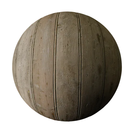 Textured old wooden planks PBR material for 3D modeling in Blender suitable for floors and bridge structures.