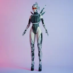 Sci-Fi Cyber Girl