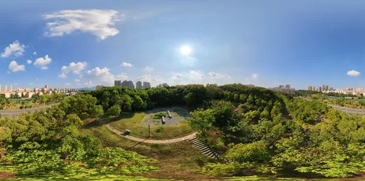 Highsky building green forest
