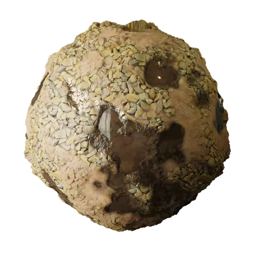 Terrain Mud Gravel Water Pale