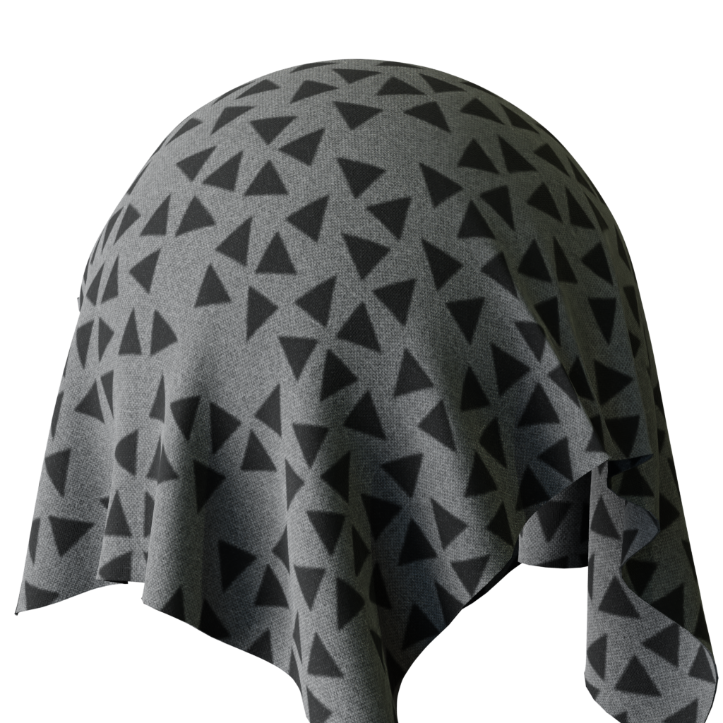 Gray triangle flake fabric | FREE fabric materials | BlenderKit