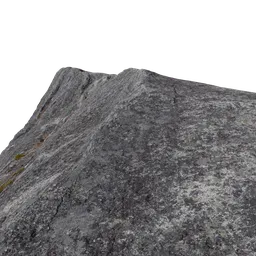 Large Granite Rock on Mountain Top