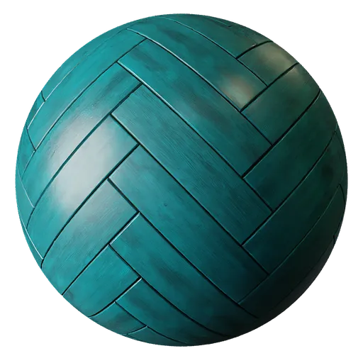 Parquet Wood Floor Blue