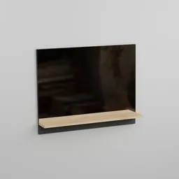 Wall mirror with shelf Bristol