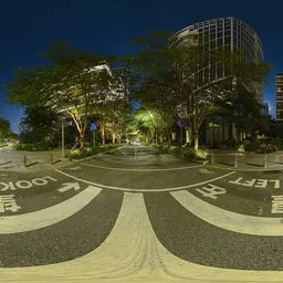Zebra crossing at night