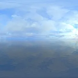 Good weather above the sea