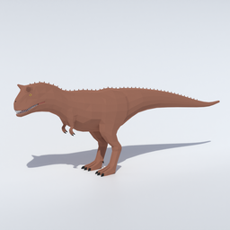 Low Poly Carnotaurus Dinosaur