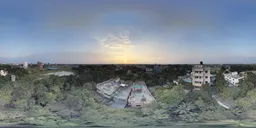 Suburban Sunset HDRI | Urban Elements HDRis | BlenderKit