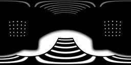 Abstract monochromatic HDR lighting image with smooth gradient for realistic indoor scene illumination.