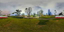 Green grass at night