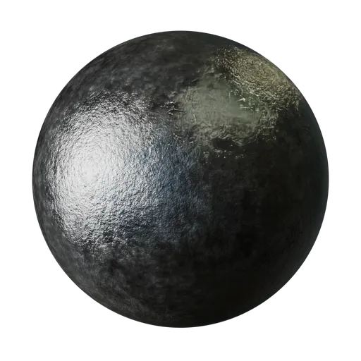 Realistic Procedural Cast Iron PBR texture for 3D rendering in Blender and other software.